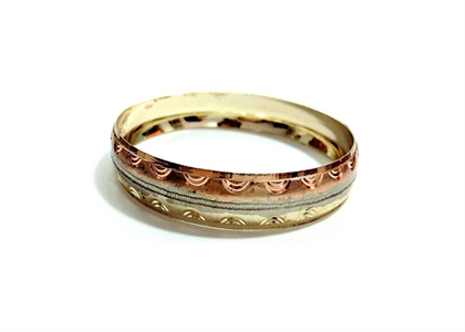 Three Tone Plated | CNC Bangles